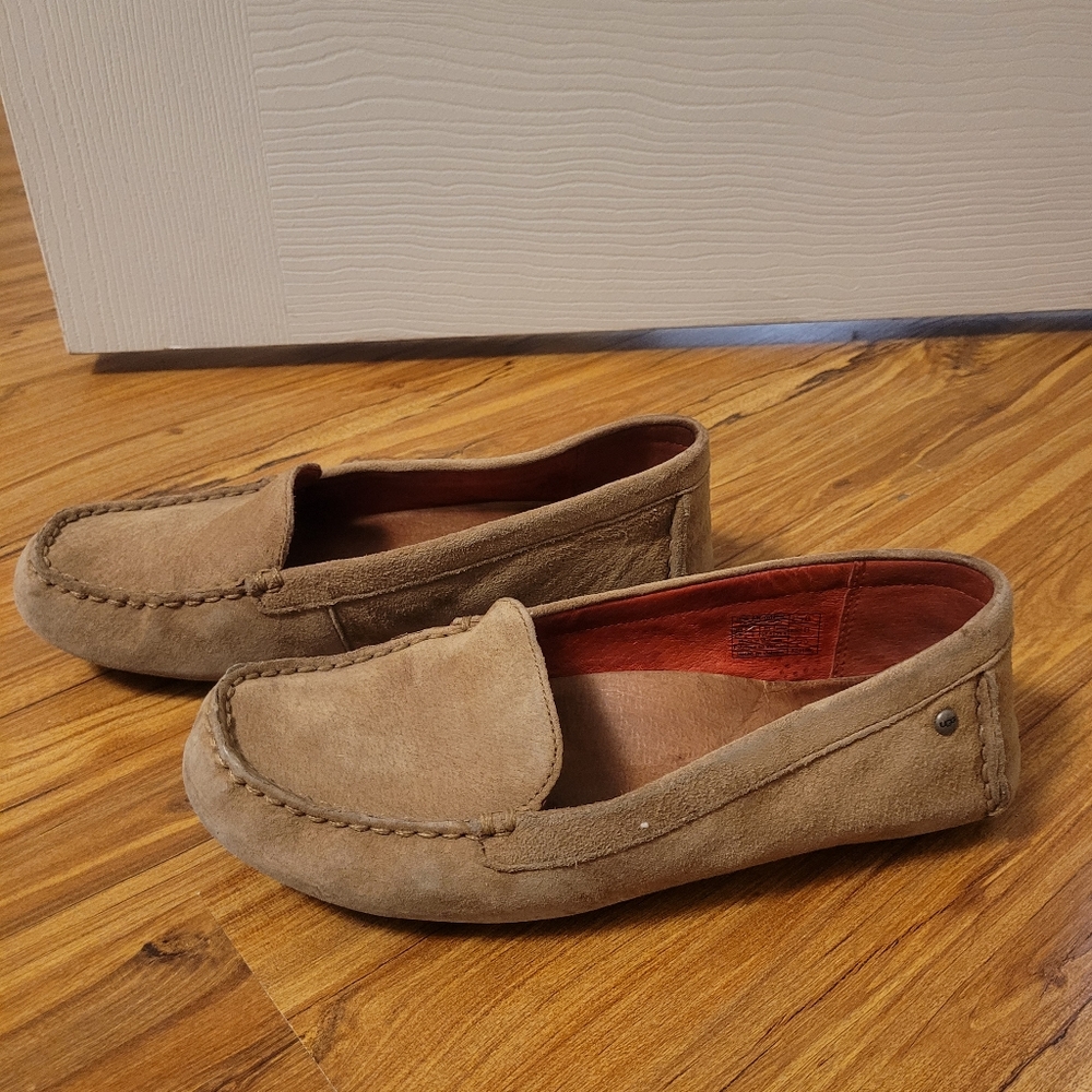 UGG Women's Tan Suede Loafers